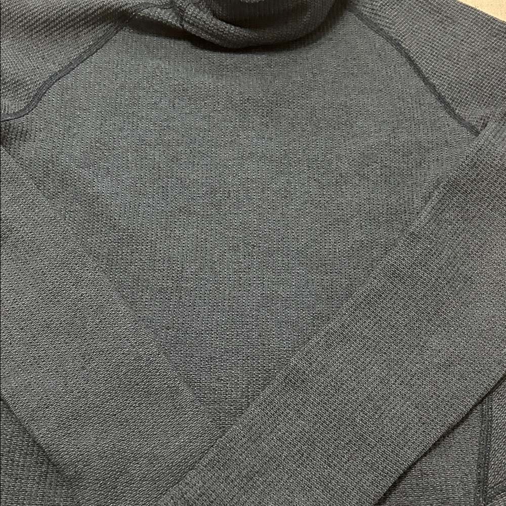 Kuhl Sweater Women's Small Blue Petra Turtleneck Long Sleeve Waffle Knit - Picture 3 of 15